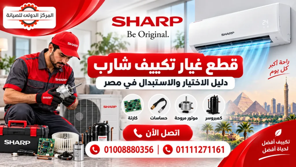 قطع غيار تكييف شارب Sharp | دليل الاختيار والاستبدال في مصر